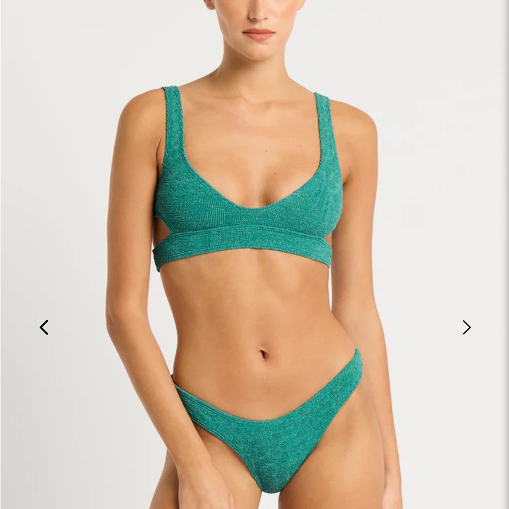Bond eye teal bikini set
